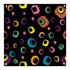 Abstract Background Retro 60s 70s Banner And Sign 3  X 3  by Apen