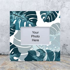 Monstera Leaves Background White Box Photo Frame 4  X 6  by anzea