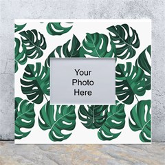 Illustrations Monstera Leafes White Wall Photo Frame 5  X 7  by anzea