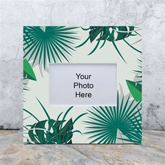 Illustrations Foliage Background Border White Box Photo Frame 4  X 6  by anzea