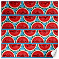 Illustrations Watermelon Texture Pattern Canvas 20  X 20  by anzea