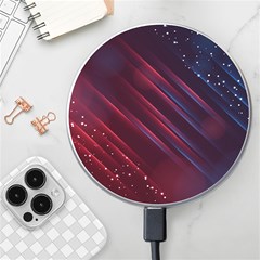 Illustrations Space Purple Wireless Fast Charger(white) by anzea