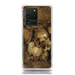 Skull Texture Vintage Samsung Galaxy S20 Ultra 6.9 Inch TPU UV Case Front