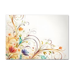 Flower Blau Sticker A4 (100 Pack) by 2607694c