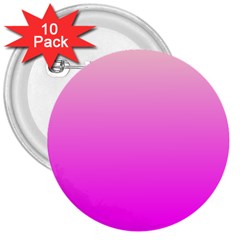 Gradient Pink - Pastel Yellow Pink Rosa 3  Buttons (10 Pack)  by 2607694c