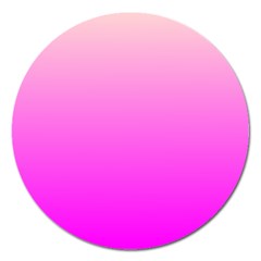 Gradient Pink - Pastel Yellow Pink Rosa Magnet 5  (round) by 2607694c