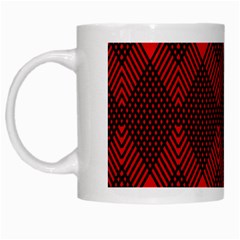 Muster Rot Schwarz White Mug by 2607694c