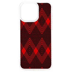 Muster Rot Schwarz Iphone 15 Pro Max Tpu Uv Print Case by 2607694c