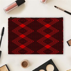 Pattern Black Red Cosmetic Bag (large) by 2607694c