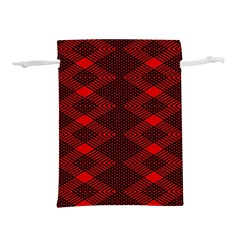 Pattern Black Red Lightweight Drawstring Pouch (l) by 2607694c