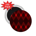 pattern red black, 2.25  Magnets (100 pack)  Front