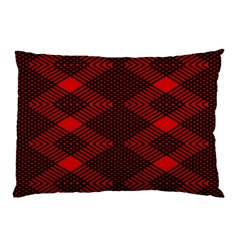 Pattern Rot Schwarz Pillow Case (two Sides) by dedoma