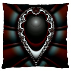 Fractal Eye Large Cushion Case (one Side) by dedoma