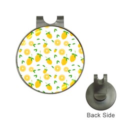 Illustrations Lemon Citrus Fruit Yellow Hat Clips With Golf Markers by anzea