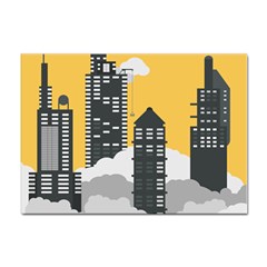 Minimal Skyscrapers Sticker A4 (10 Pack) by anzea