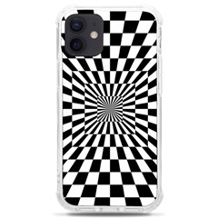 Optical Illusion Chessboard Tunnel Iphone 12 Mini Tpu Uv Print Case	 by Ndabl3x