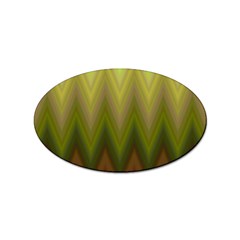 Zig Zag Chevron Classic Pattern Sticker (oval) by Apen