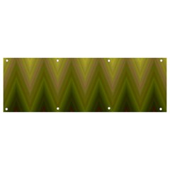 Zig Zag Chevron Classic Pattern Banner And Sign 9  X 3  by Apen