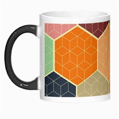 Abstract Hex Hexagon Grid Pattern Honeycomb Morph Mug by Proyonanggan