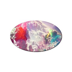 Clouds Multicolor Fantasy Art Skies Sticker (oval) by Ket1n9