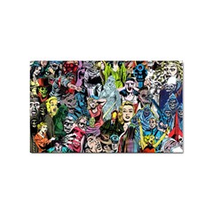 Vintage Horror Collage Pattern Sticker (rectangular) by Ket1n9