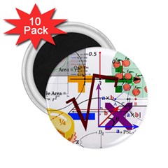 Mathematics Formula Physics School 2 25  Magnets (10 Pack)  by Bedest