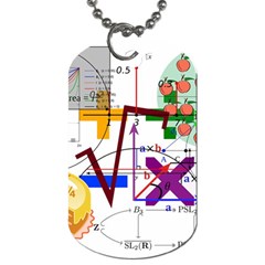 Mathematics Formula Physics School Dog Tag (one Side) by Bedest