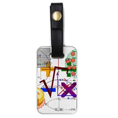 Mathematics Formula Physics School Luggage Tag (one Side) by Bedest