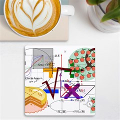 Mathematics Formula Physics School Uv Print Square Tile Coaster  by Bedest