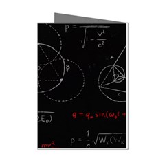 Math Board Circuit Circuits Computer Shield Tech Technology Mini Greeting Cards (pkg Of 8) by Loisa77