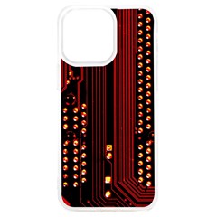 Red Circuit Board Texture Red Circuit Digital Texture Circuit Board Red Technology Iphone 15 Pro Max Tpu Uv Print Case by Loisa77