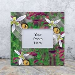 Illustrations Color Cat Flower Abstract Textures White Box Photo Frame 4  X 6  by anzea