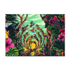 Monkey Tiger Bird Parrot Forest Jungle Style Sticker A4 (100 Pack) by Grandong