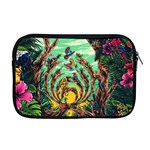 Monkey Tiger Bird Parrot Forest Jungle Style Apple MacBook Pro 17  Zipper Case Front