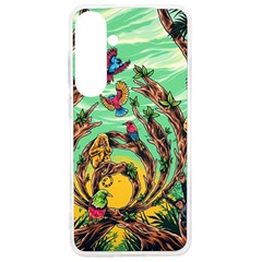 Monkey Tiger Bird Parrot Forest Jungle Style Samsung Galaxy S24 Ultra 6 9 Inch Tpu Uv Case by Grandong