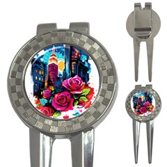 City Rose 2-gigapixel-art-scale-4 00x 3-in-1 Golf Divots by BrightWear