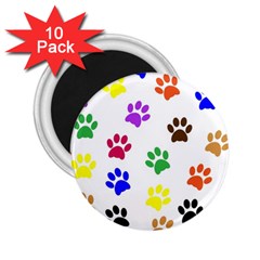 Pawprints Paw Prints Paw Animal 2 25  Magnets (10 Pack)  by Apen