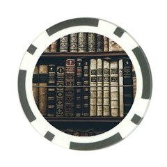 Antique Vintage Old Book Poker Chip Card Guard (10 Pack) by Perong