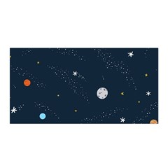 Space Nasa Galaxy Satin Wrap 35  X 70  by Perong