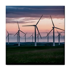 Wind Giants At Twilight Tile Coaster by Tellerarts