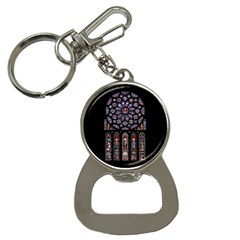 Chartres Cathedral Notre Dame De Paris Stained Glass Bottle Opener Key Chain by Grandong