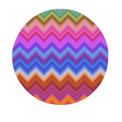 Pattern Chevron Zigzag Background Mini Round Pill Box (pack Of 5) by Grandong