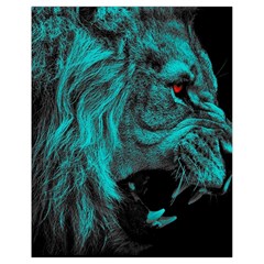 Angry Male Lion Predator Carnivore Drawstring Bag (small) by Ndabl3x