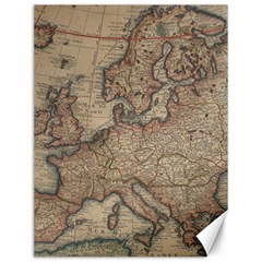 Old Vintage Classic Map Of Europe Canvas 12  X 16  by Paksenen