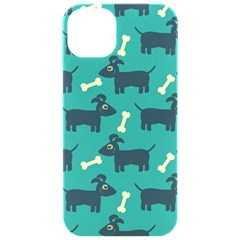 Happy Dogs Animals Pattern Iphone 15 Pro Black Uv Print Pc Hardshell Case by Ket1n9