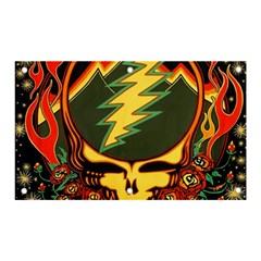 Grateful Dead Steal Your Face Deadhead Hippie Logo Music Banner And Sign 5  X 3  by Perong