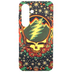 Grateful Dead Steal Your Face Deadhead Hippie Logo Music Samsung Galaxy S24 6 2 Inch Black Tpu Uv Case by Perong