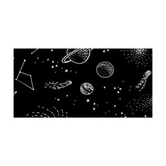 Black Space Drawing Art Planet Drawing Stars Black Space Galaxy Outer Space Yoga Headband by Perong