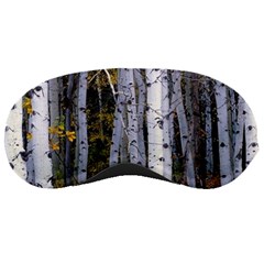 White Birch Trees Autumn Sleep Mask by Perong