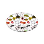 Pattern Seamless Texture Cartoon Sticker (Oval) Front